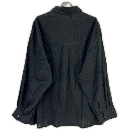 ANCELLM アンセルム 26SS ANC-SH92 ブラック CREPE SHIRT JACKET ジャケット