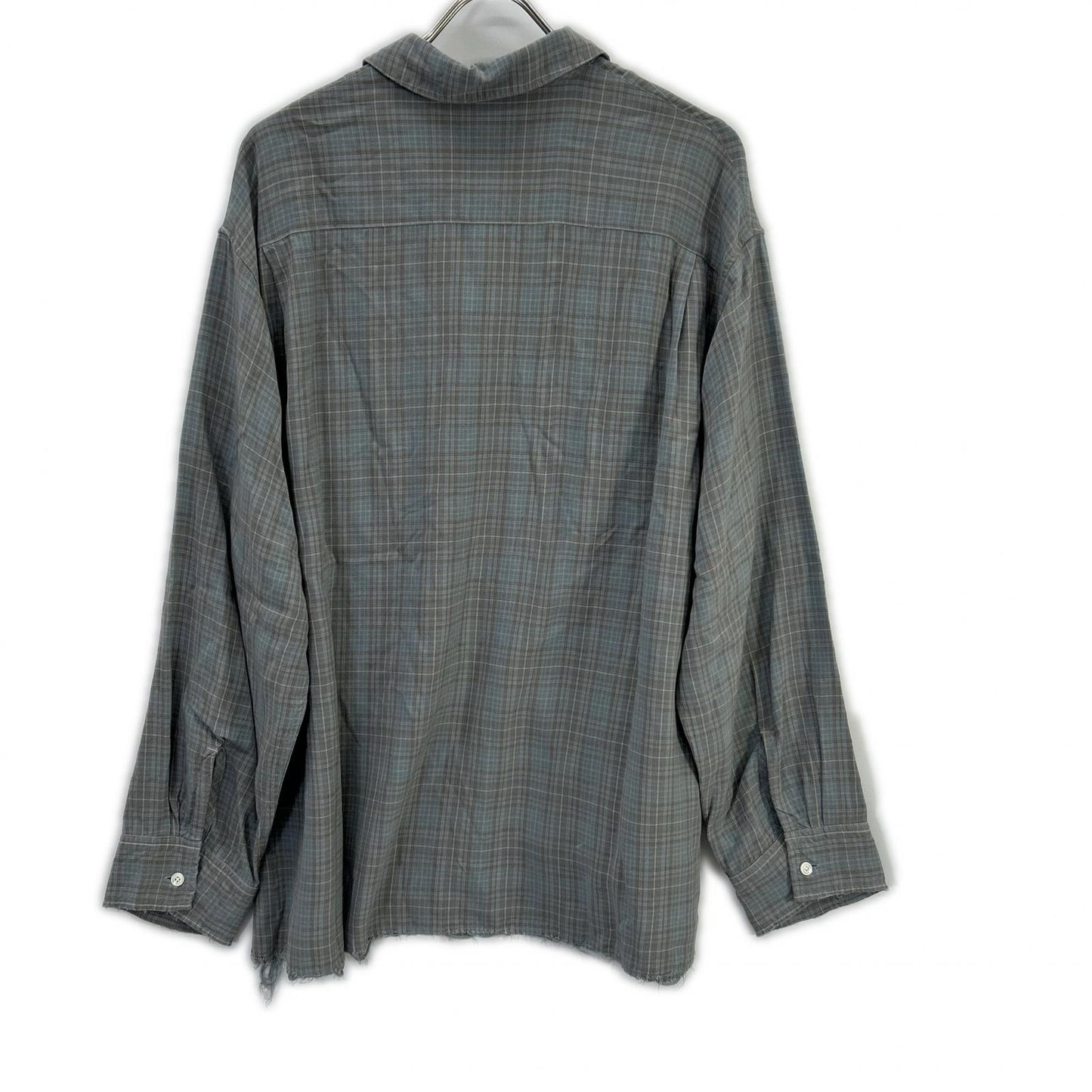ANCELLM アンセルム 26SS ANC-SH80 ブルー AGING RAYON CHECK SHIRT トップス