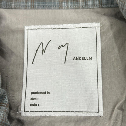 ANCELLM アンセルム 26SS ANC-SH80 ブルー AGING RAYON CHECK SHIRT トップス