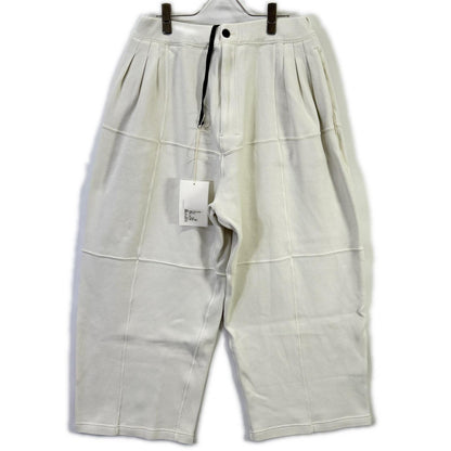 ANCELLM アンセルム 26SS ANC-PT110 ホワイト SMOOTH PANEL WIDE SLACKS ボトムス