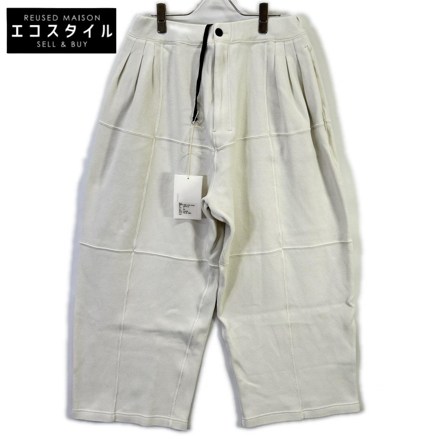 ANCELLM アンセルム 26SS ANC-PT110 白色 SMOOTH PANEL WIDE SLACKS 裤装