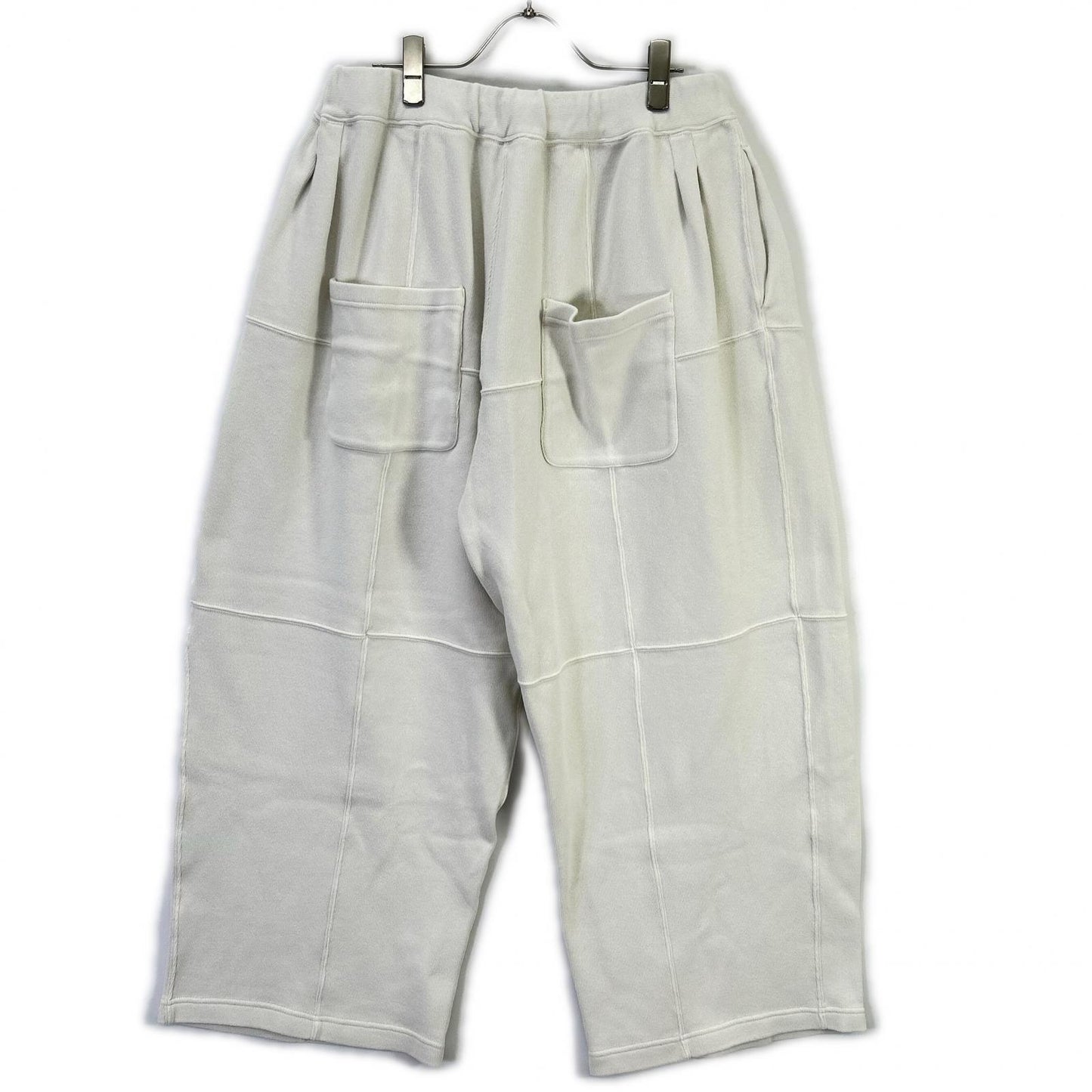 ANCELLM アンセルム 26SS ANC-PT110 ホワイト SMOOTH PANEL WIDE SLACKS ボトムス