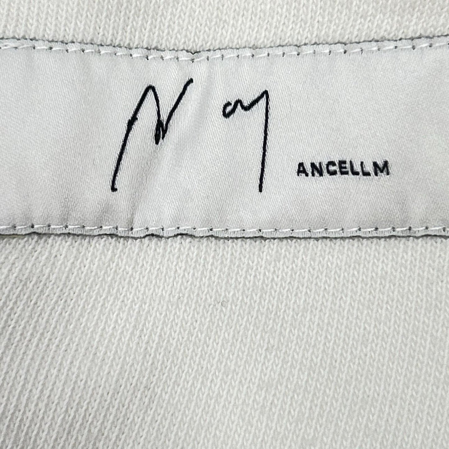ANCELLM アンセルム 26SS ANC-PT110 ホワイト SMOOTH PANEL WIDE SLACKS ボトムス