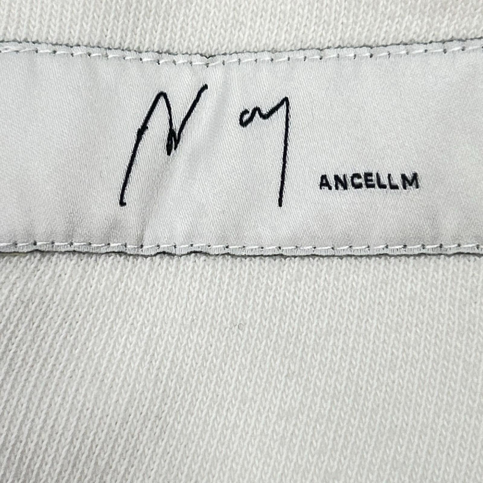 ANCELLM アンセルム 26SS ANC-PT110 ホワイト SMOOTH PANEL WIDE SLACKS ボトムス