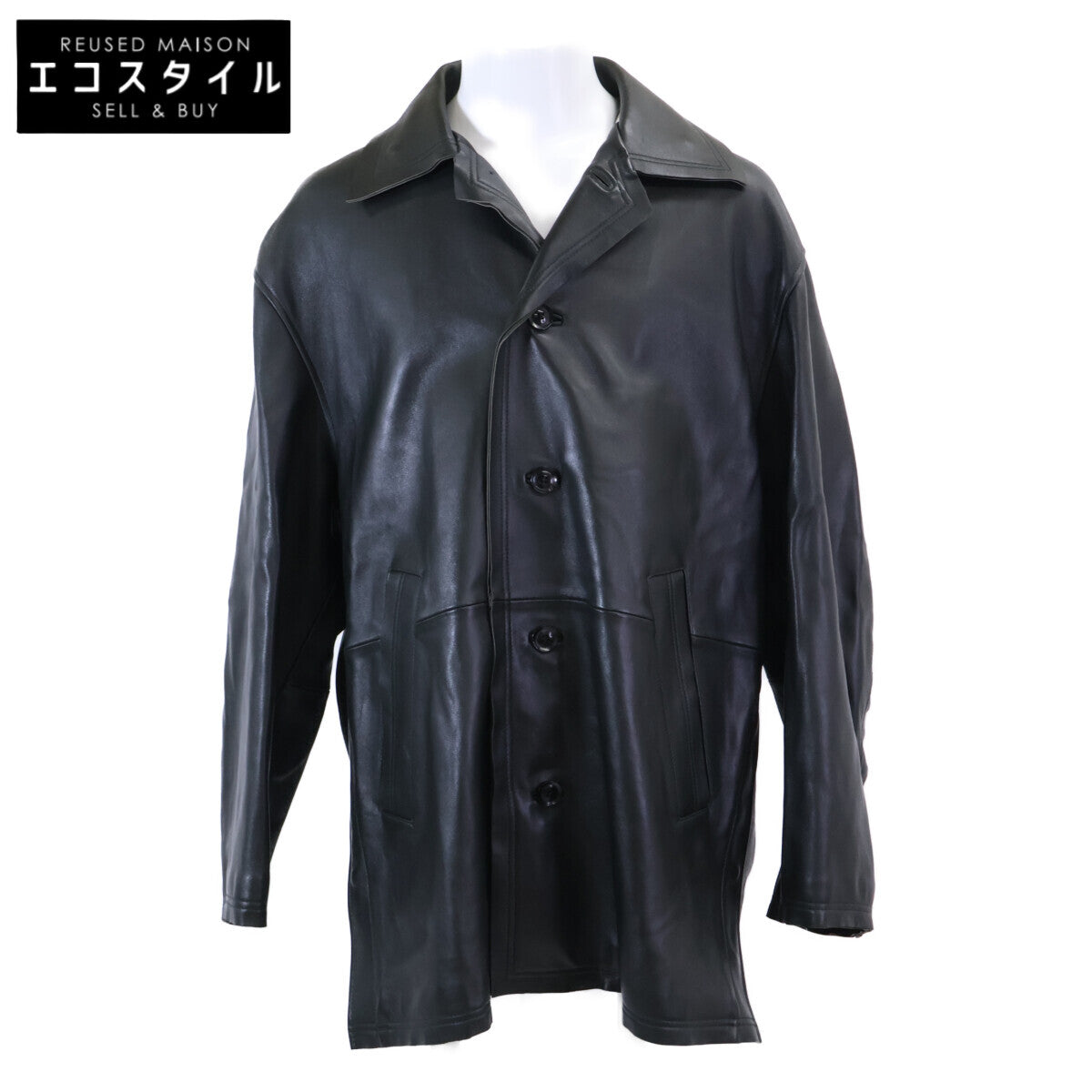YOKE 【Excellent Condition】YK22AW0401C Cut-Off Leather Car Coat Sheep Leather Cut-Off Car Coat