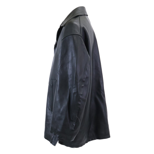 YOAK ヨーク 【美品】YK22AW0401C Cut-Off Leather Car Coat シープレザー カットオフ カー コート