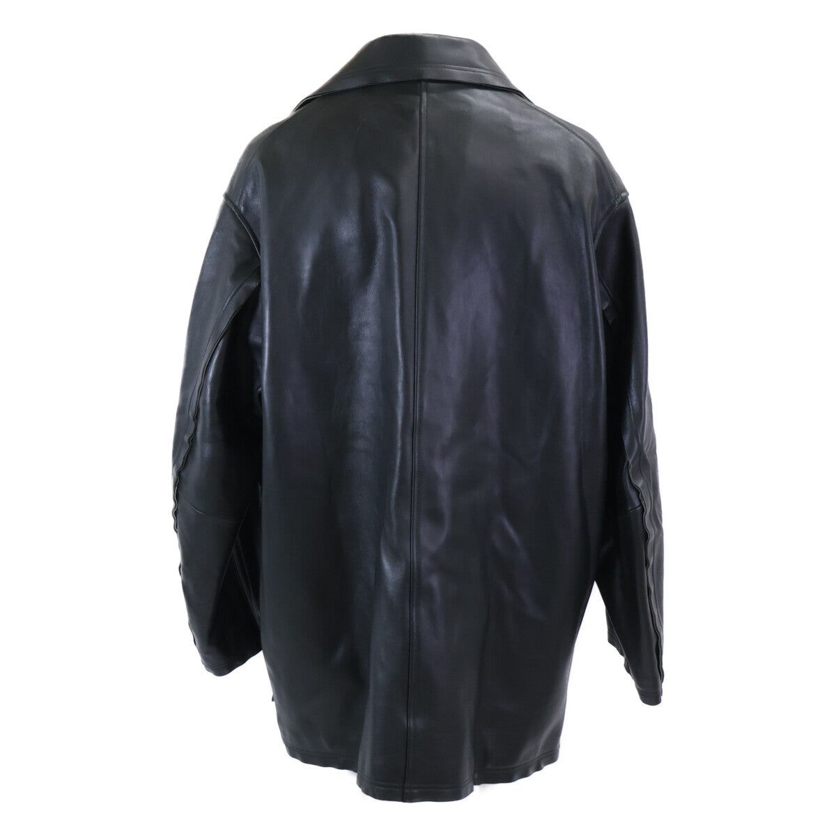 YOKE 【Excellent Condition】YK22AW0401C Cut-Off Leather Car Coat Sheep Leather Cut-Off Car Coat