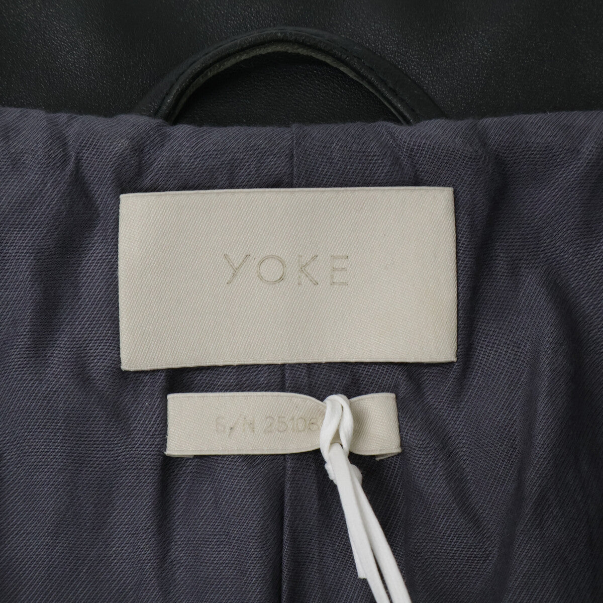 YOKE 【Excellent Condition】YK22AW0401C Cut-Off Leather Car Coat Sheep Leather Cut-Off Car Coat