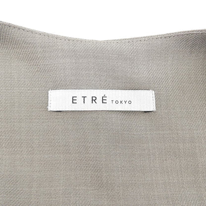ETRE TOKYO エトレトウキョウ 美品 ノースリーブ Iラインオールインワン レディース ベージュ S オーバーオール オールインワン