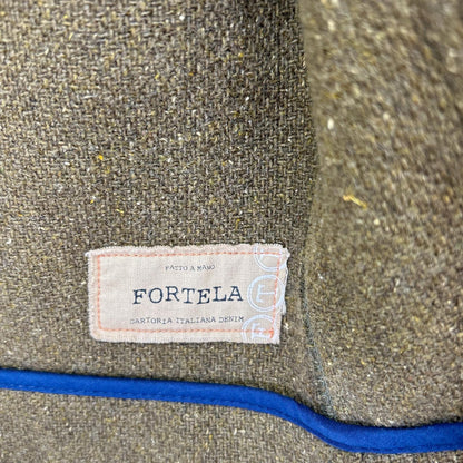 FORTELA フォル泰勒 24-16-1016-689 橄榄色 复古面料 金扣 甲板夹克 夹克