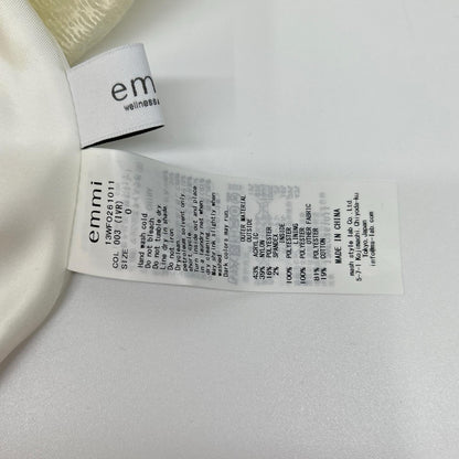 emmi エ米 13WFO261011 象牙色 棉混尼龙 花卉提花连衣裙 连衣裙