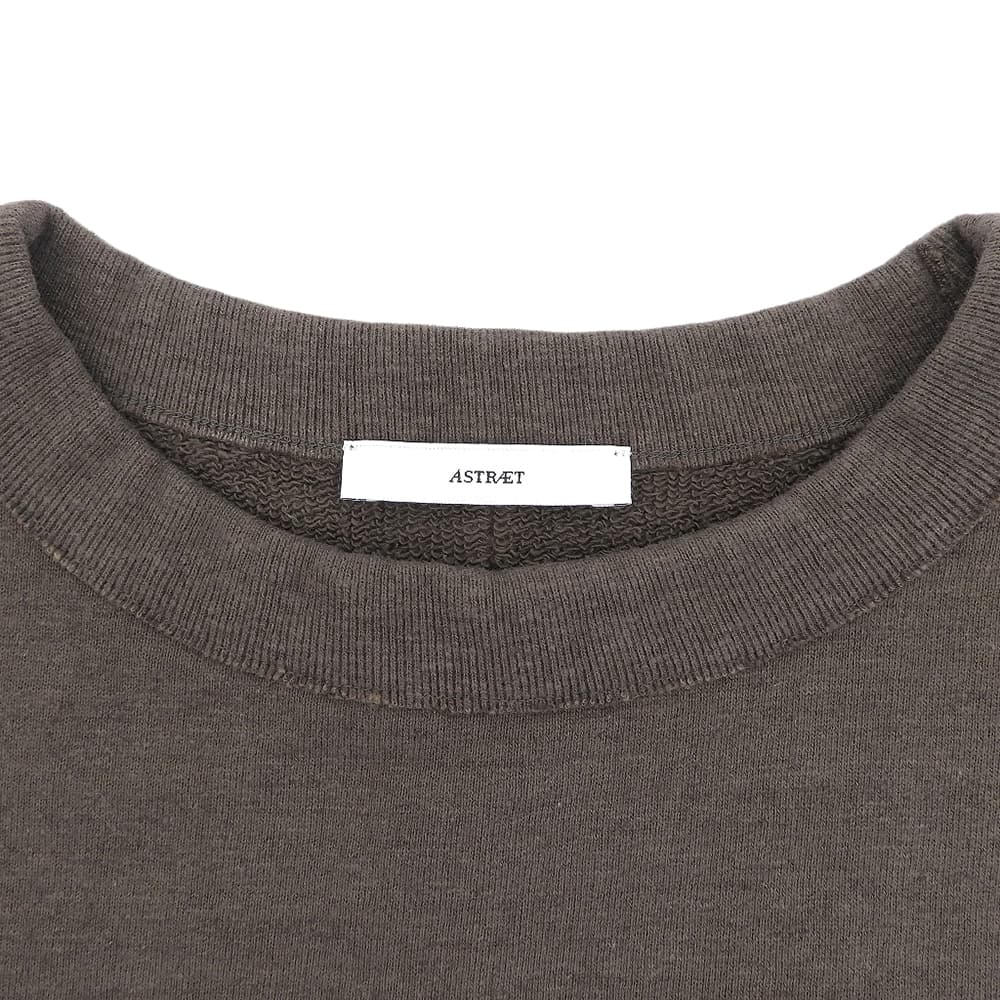 ASTRAET アストラット 美品 ウラケ カンガルーポケット ノースリーブ スウェット プルオーバー コットン ブラウン 5417-2-140223 トップス