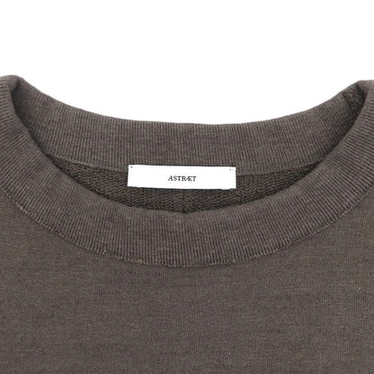 ASTRAET アストラット 美品 ウラケ カンガルーポケット ノースリーブ スウェット プルオーバー コットン ブラウン 5417-2-140223 トップス