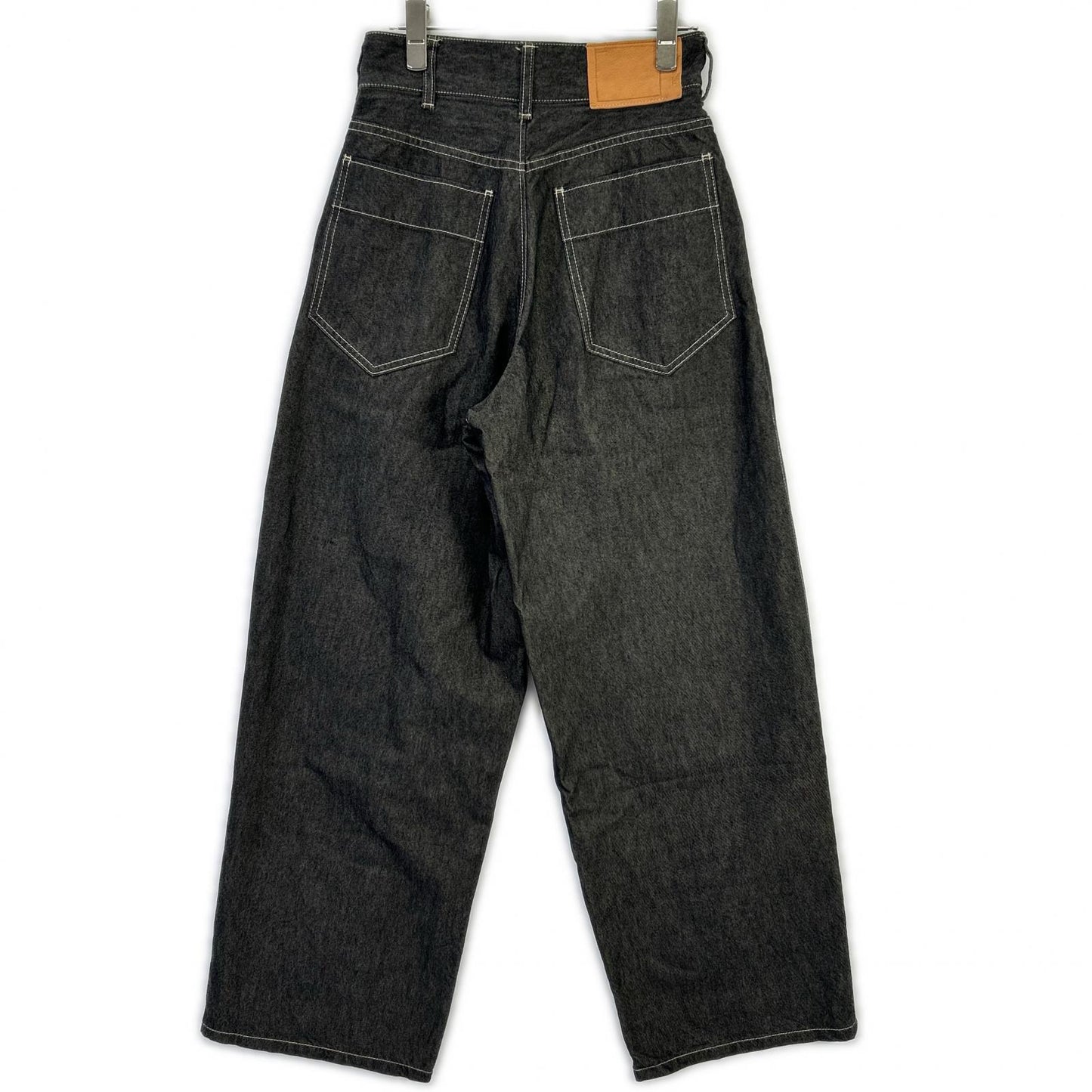 THE RERACS ザ・リラクス 24SS-REPT-207L 黑色 纤维素×棉 纽扣拉链门襟 高腰牛仔裤 下装