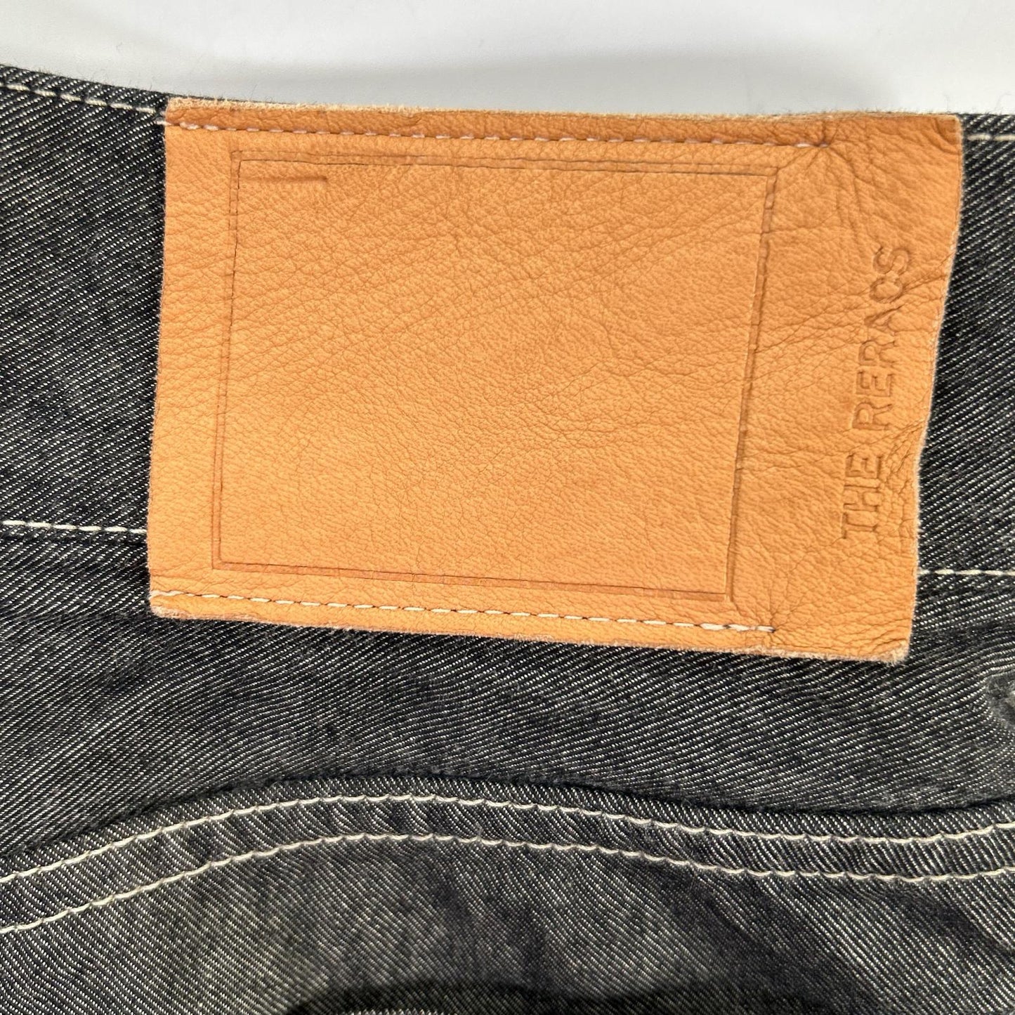 THE RERACS ザ・リラクス 24SS-REPT-207L ブラック セルロース×コットン ジップフライ ハイウエストデニムパンツ ボトムス