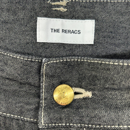 THE RERACS ザ・リラクス 24SS-REPT-207L 黑色 纤维素×棉 纽扣拉链门襟 高腰牛仔裤 下装