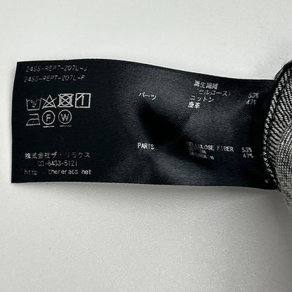 THE RERACS ザ・リラクス 24SS-REPT-207L 黑色 纤维素×棉 纽扣拉链门襟 高腰牛仔裤 下装