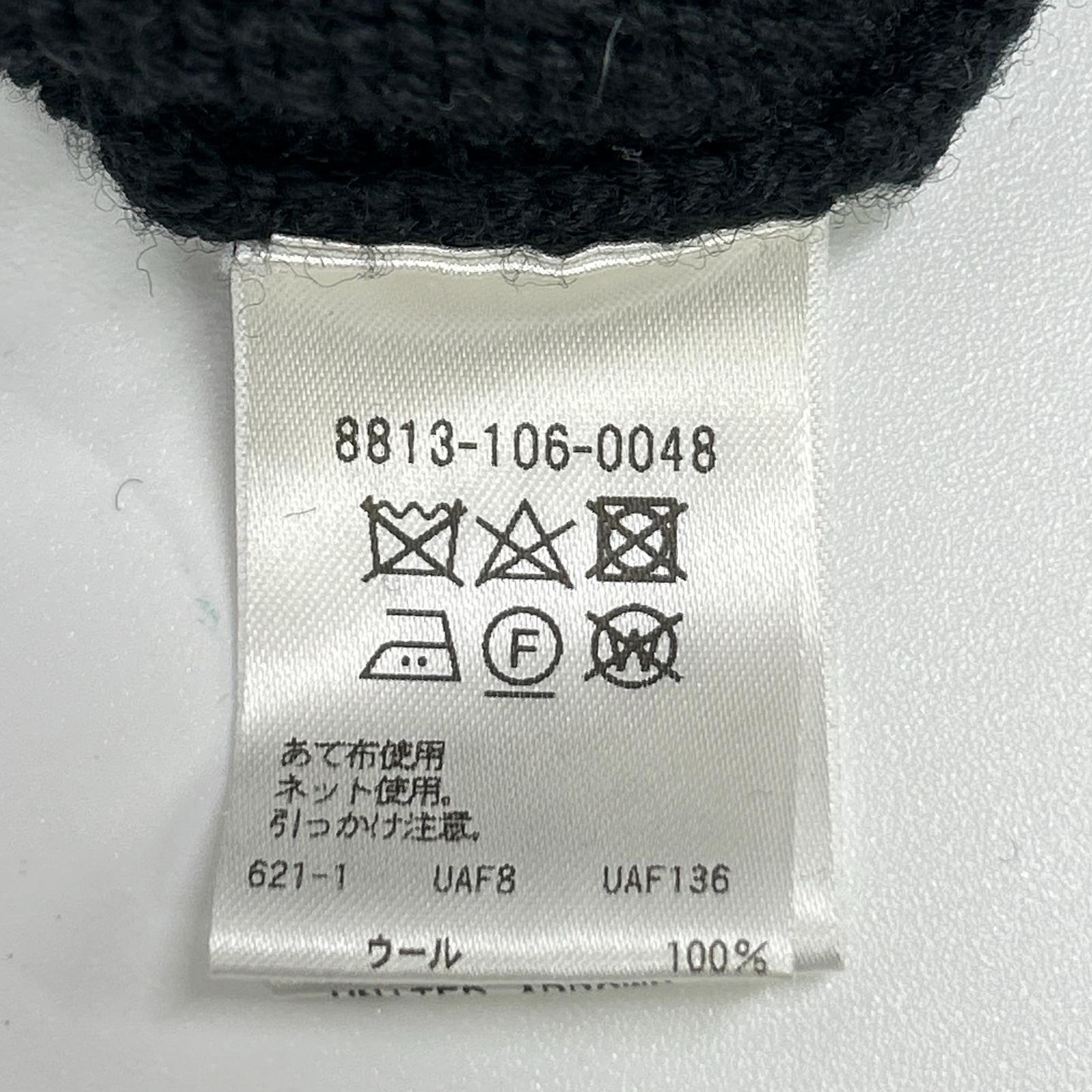 LOEFF ロエフ 8813-106-0048 W 5GG SAILOR ブラック ウール セーラーカラーニットプルオーバー トップス