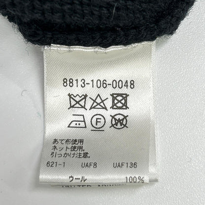 LOEFF ロエフ 8813-106-0048 W 5GG SAILOR ブラック ウール セーラーカラーニットプルオーバー トップス