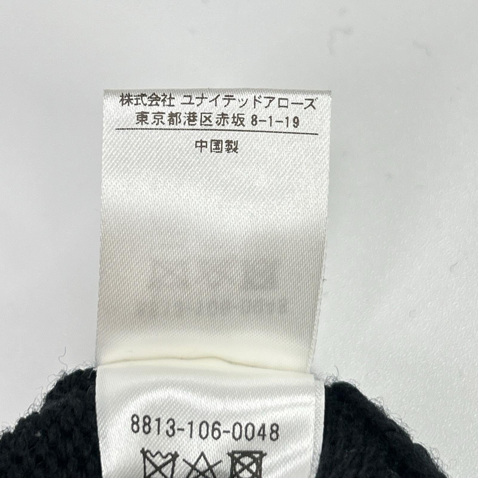 LOEFF ロエフ 8813-106-0048 W 5GG SAILOR ブラック ウール セーラーカラーニットプルオーバー トップス