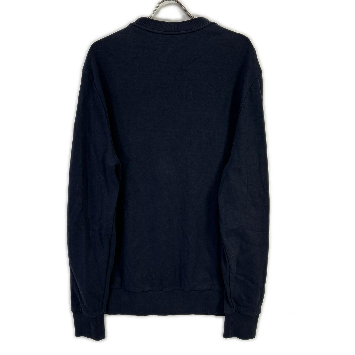 MONCLER モンクレール 22年製 ネイビー FELPA ワッペンデザイン ロゴ クルーネックプルオーバースウェット トップス
