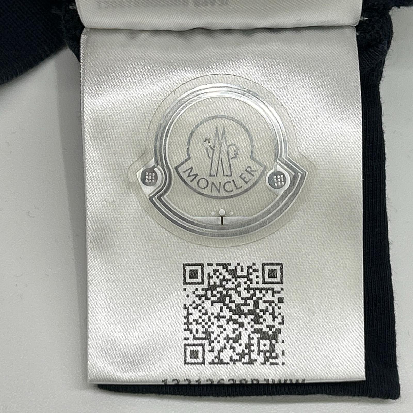 MONCLER モンクレール 22年製 ネイビー FELPA ワッペンデザイン ロゴ クルーネックプルオーバースウェット トップス