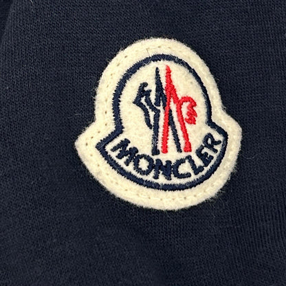 MONCLER モンクレール 22年製 ネイビー FELPA ワッペンデザイン ロゴ クルーネックプルオーバースウェット トップス