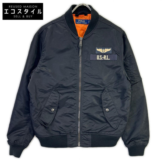 POLO RALPH LAUREN ポロ ラルフローレン ブラック ナイロン MA-1 ボンバー フライトジャケット ジャケット
