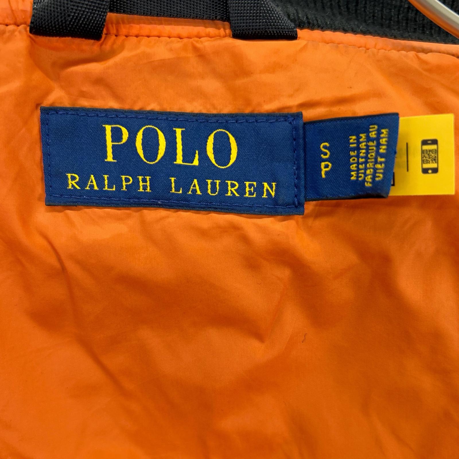 POLO RALPH LAUREN ポロ ラルフローレン ブラック ナイロン MA-1 ボンバー フライトジャケット ジャケット