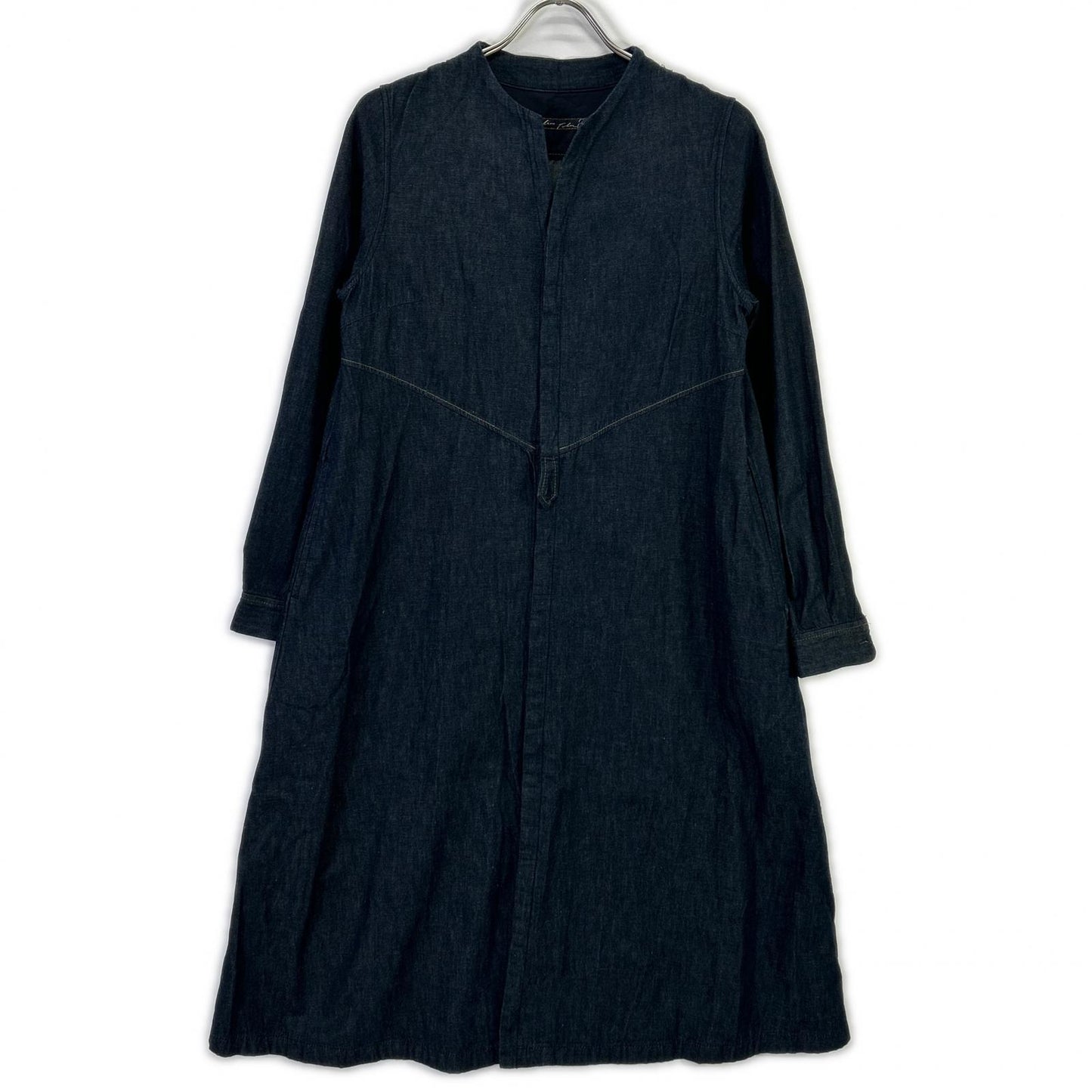 Pallas Palace パラスパレス PFOP3632D インディゴ コットン デニム ロングシャツ トップス