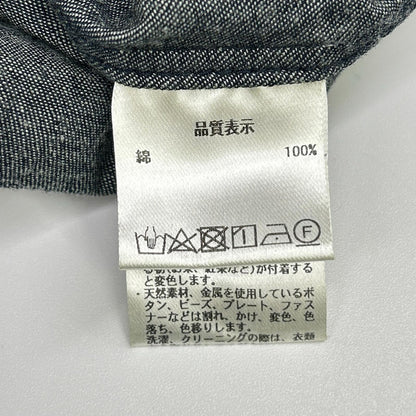 Pallas Palace パラスパレス PFOP3632D インディゴ コットン デニム ロングシャツ トップス