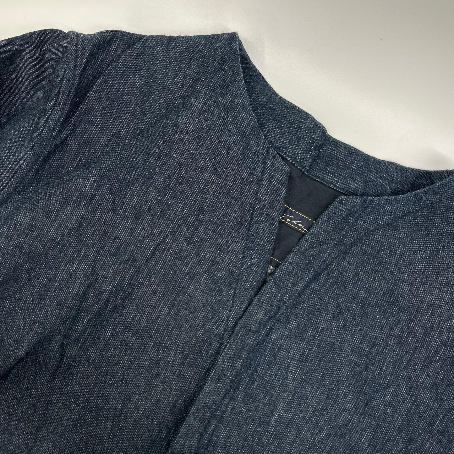 Pallas Palace パラスパレス PFOP3632D インディゴ コットン デニム ロングシャツ トップス