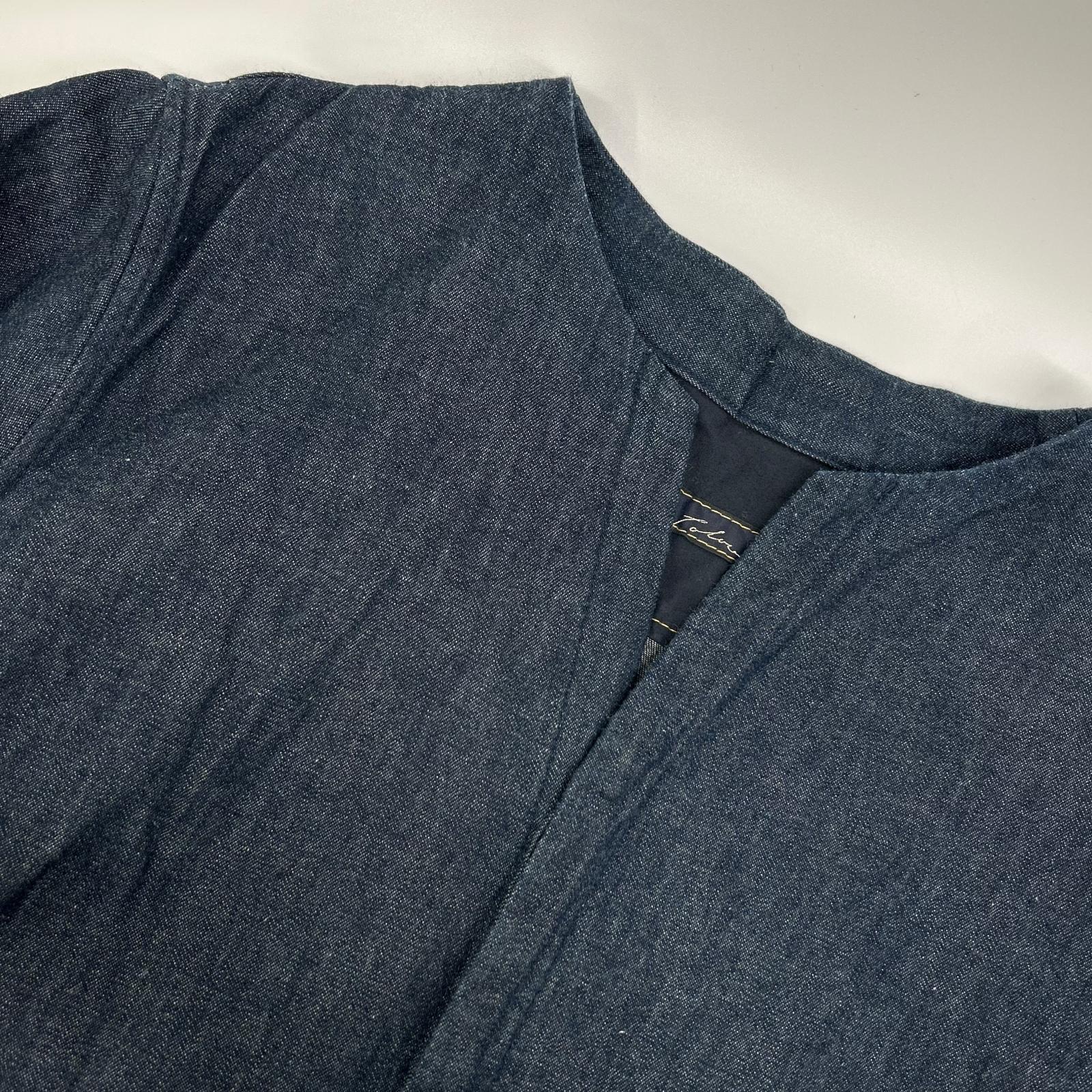 Pallas Palace パラスパレス PFOP3632D インディゴ コットン デニム ロングシャツ トップス