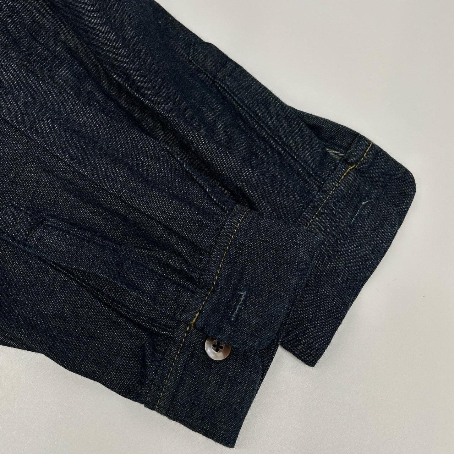 Pallas Palace パラスパレス PFOP3632D インディゴ コットン デニム ロングシャツ トップス