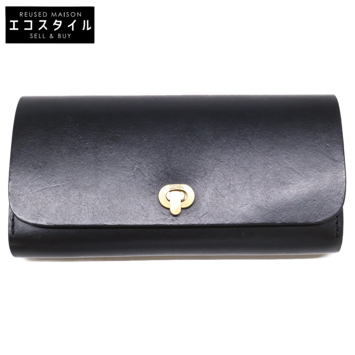 LONA Lona ento Bulgari leather long wallet with coin pocket