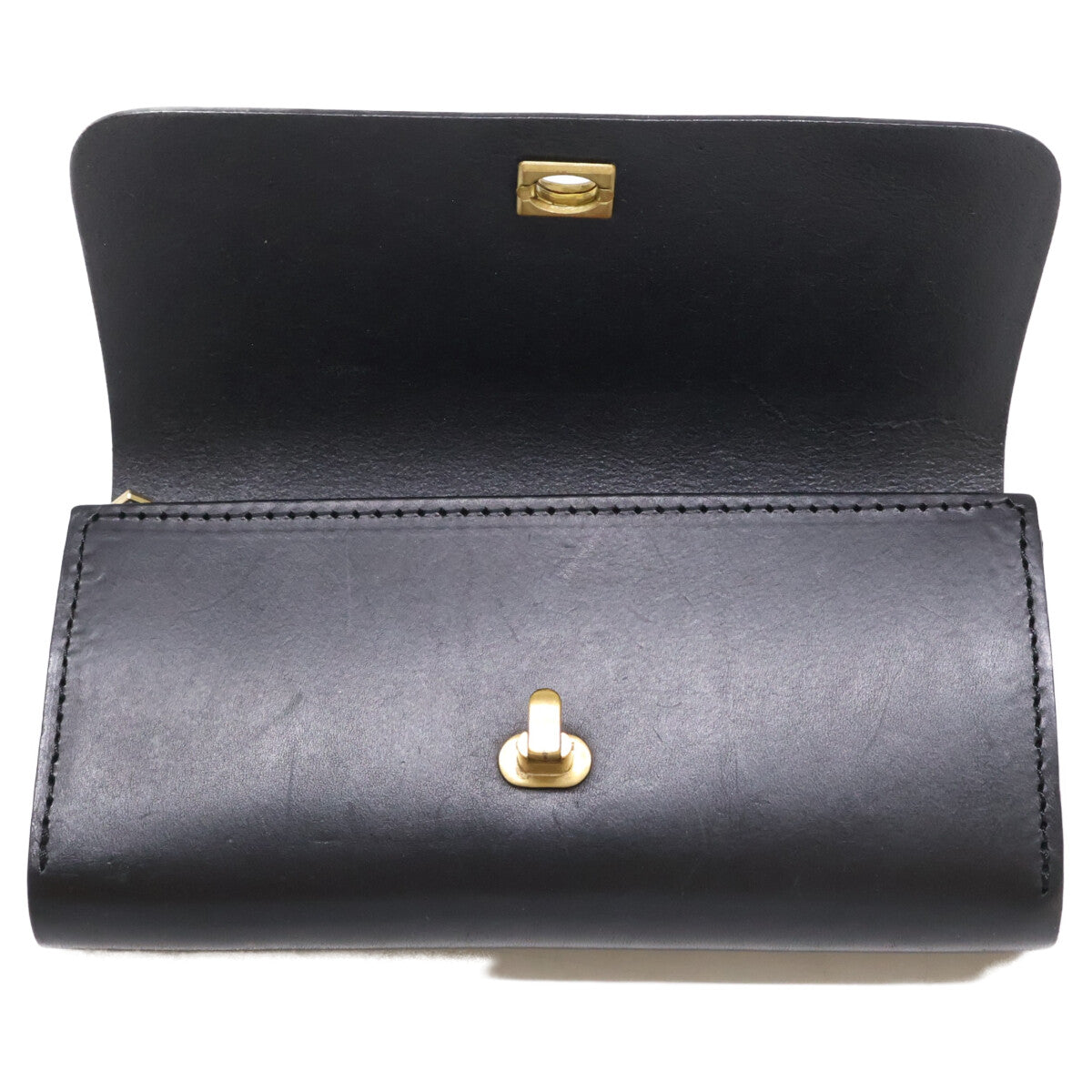 LONA Lona ento Bulgari leather long wallet with coin pocket
