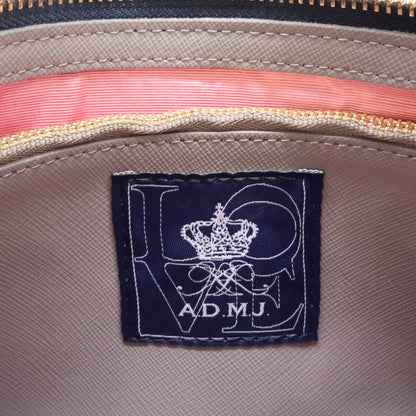 A.D.M.J. Accessoires De Mademoiselle ADMJ 【新品同様】アールデコ/スワロフスキー 牛革ショルダーポーチウォレット ショルダーバッグ