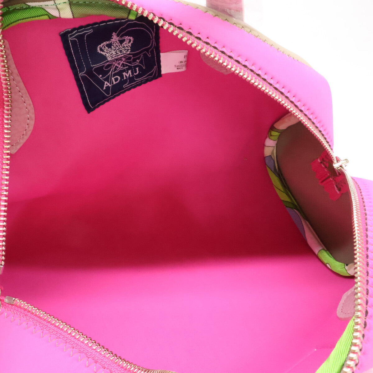 A.D.M.J. Accessoires De Mademoiselle ADMJ 21SS01024 ザ・マジックライト/トリコットダブル ラウンド ポーチバッグ ハンドバッグ