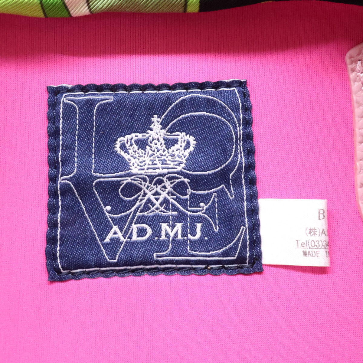 A.D.M.J. Accessoires De Mademoiselle ADMJ 21SS01024 ザ・マジックライト/トリコットダブル ラウンド ポーチバッグ ハンドバッグ