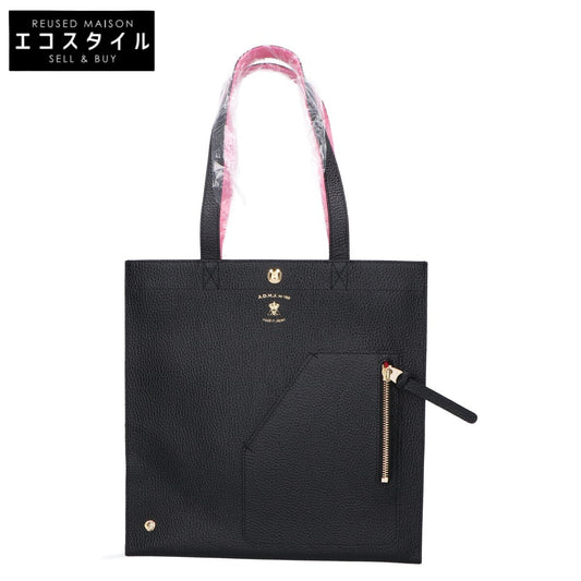 A.D.M.J. Accessoires De Mademoiselle ADMJ 【新品同様】型押しシュリンクレザー トートバッグ