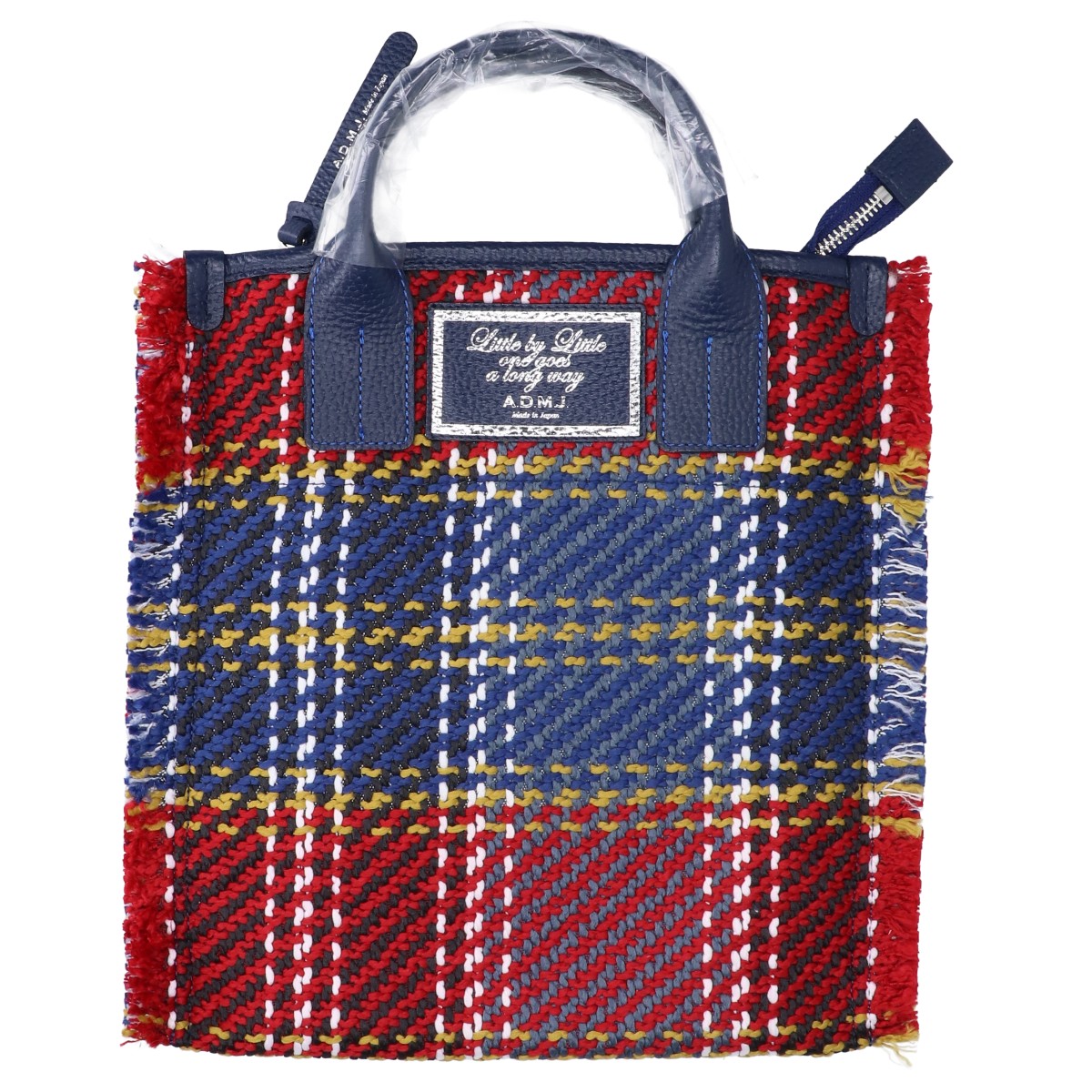 A.D.M.J. Accessoires De Mademoiselle ADMJ 【新品同様】23AW01026 ツイードツイル フラット トートバッグ