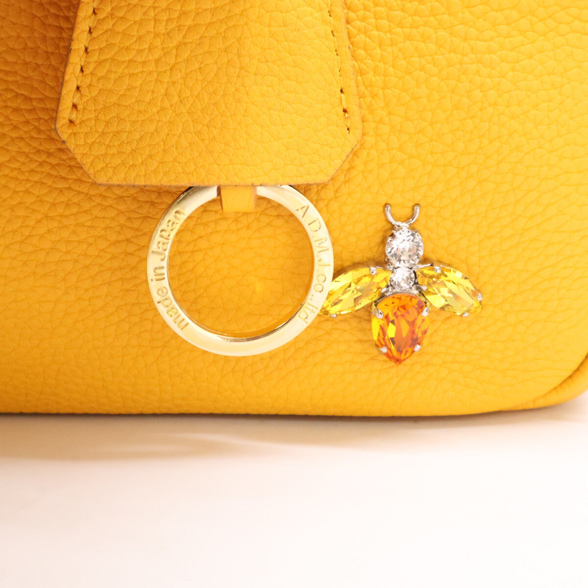 【新品】ADMJ THE BEE 子牛革モーツァルト スクエアボストンバッグ A.D.M.J. Accessoires De Mademoiselle ADMJ 【新品同様】THE BEE