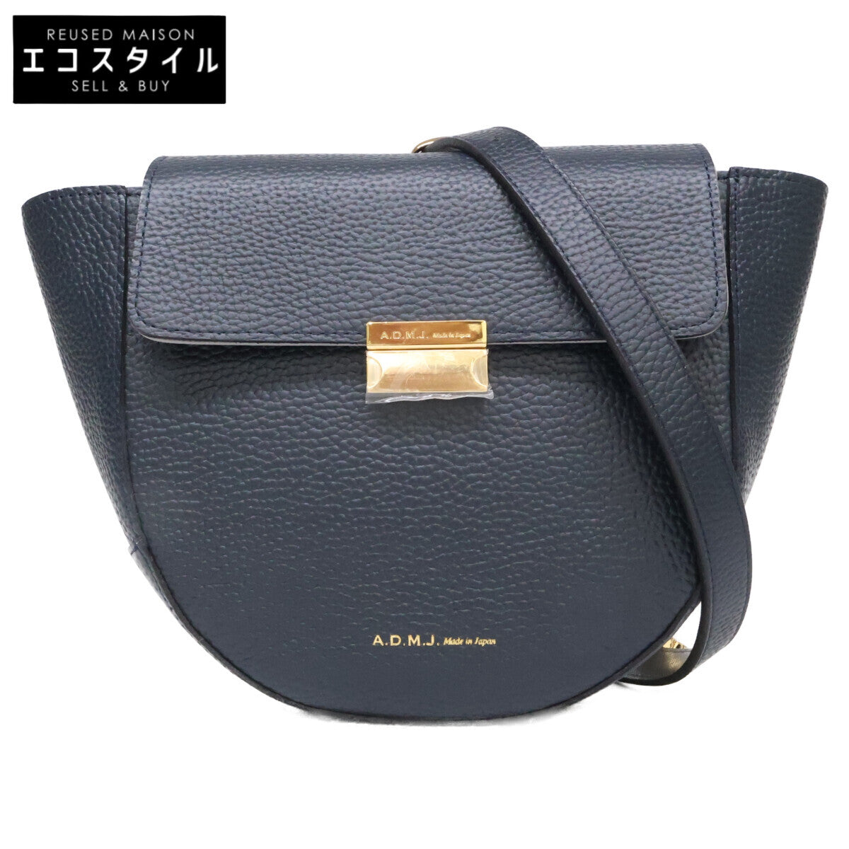 A.D.M.J. Accessoires De Mademoiselle ADMJ 【新品同様】19SA01005 マルチマテリアル サドルデザイン ショルダーバッグ