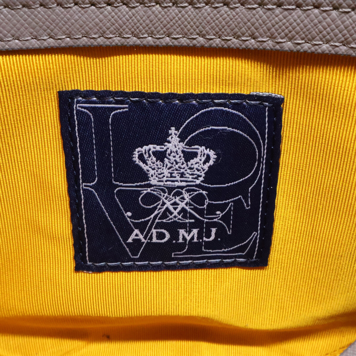 A.D.M.J. Accessoires De Mademoiselle ADMJ 【新品同様】19SA01005 マルチマテリアル サドルデザイン ショルダーバッグ