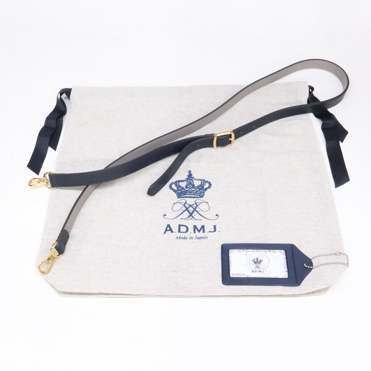 A.D.M.J. Accessoires De Mademoiselle ADMJ 【新品同様】19SA01005 マルチマテリアル サドルデザイン ショルダーバッグ