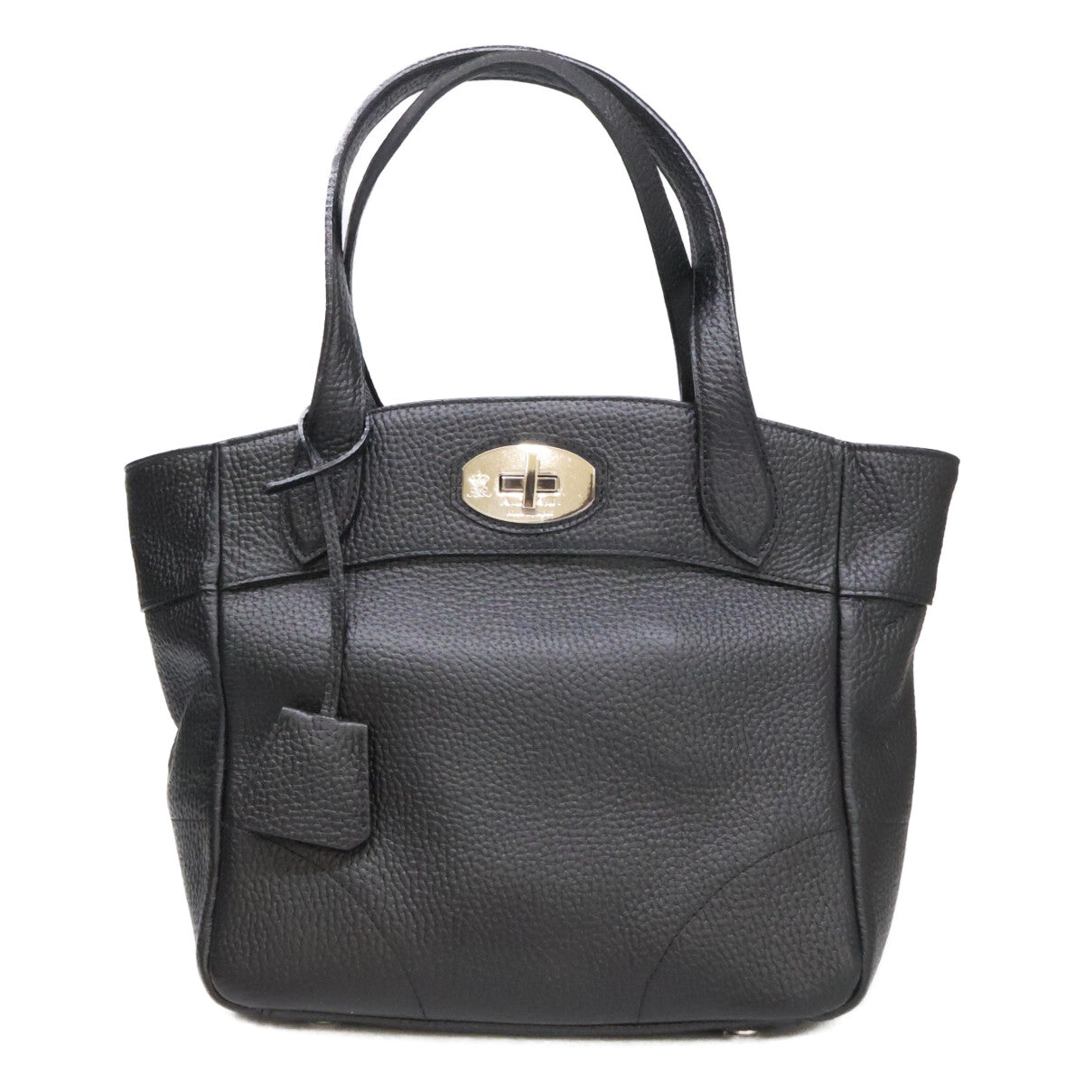 A.D.M.J. Accessoires De Mademoiselle ADMJ 【新品同様】シュリンクレザー ターンロック トートバッグ