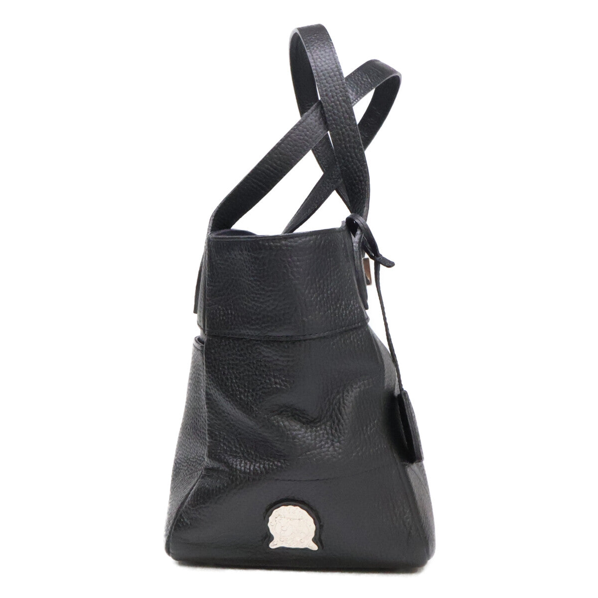A.D.M.J. Accessoires De Mademoiselle ADMJ 【新品同様】シュリンクレザー ターンロック トートバッグ
