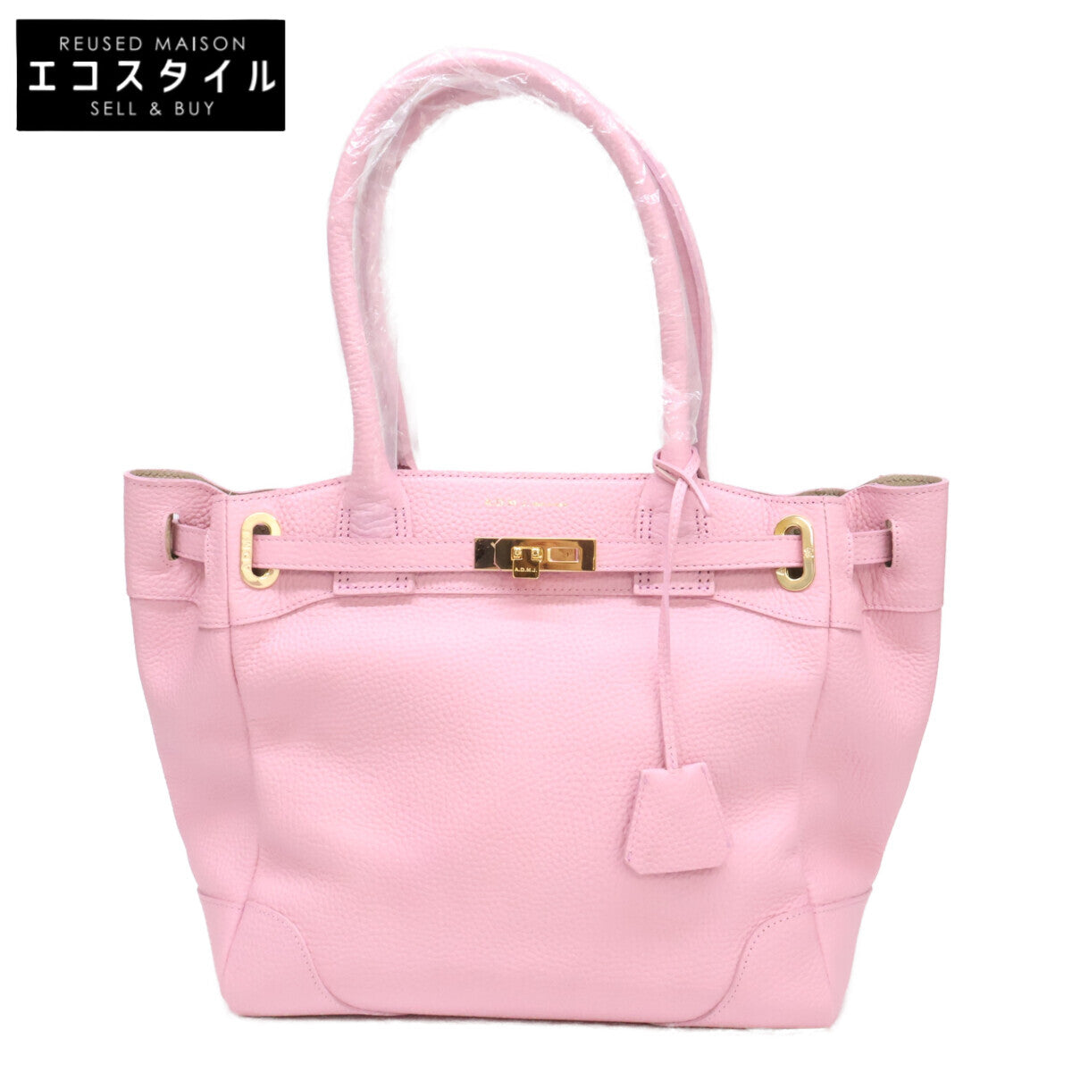 A.D.M.J. Accessoires De Mademoiselle ADMJ 【新品同様】19SC0302CP04 シュリンクレザー トートバッグ