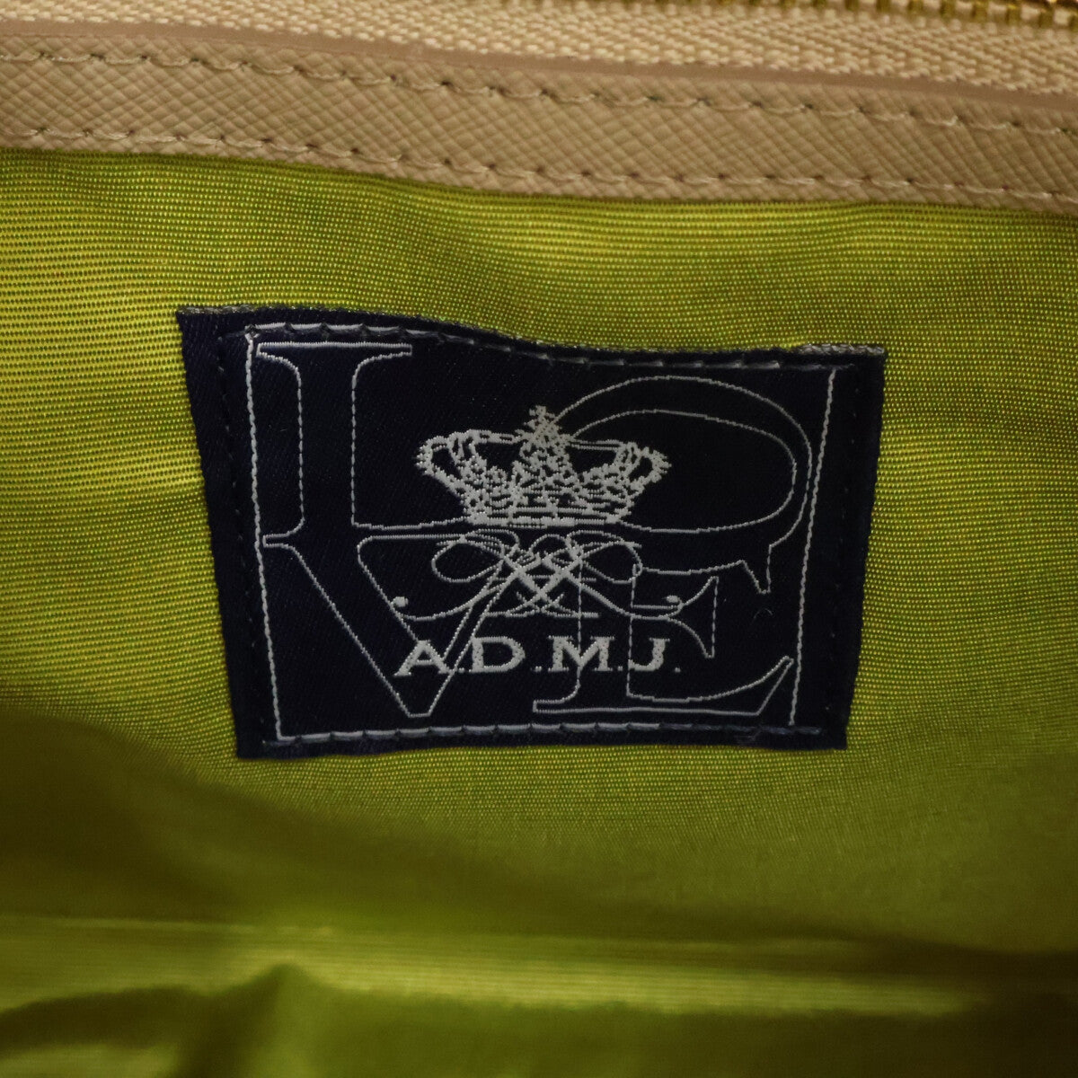 A.D.M.J. Accessoires De Mademoiselle ADMJ 【新品同様】19SC0302CP04 シュリンクレザー トートバッグ
