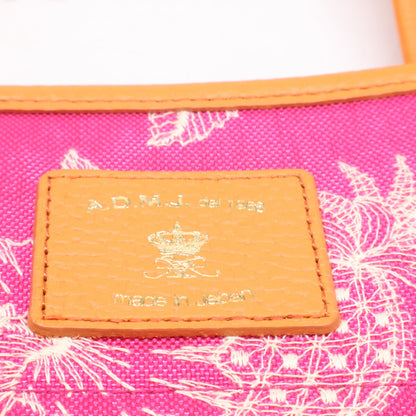 A.D.M.J. Accessoires De Mademoiselle ADMJ 【新品同様】19SC0302CP05 ハイビスカス パイナップル柄 ナイロン コンクルージョン トートバッグ